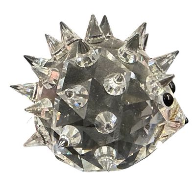 RETIRED Swarovski Figurine Medium 2" Hedgehog Porcupine Crystal Swarovski