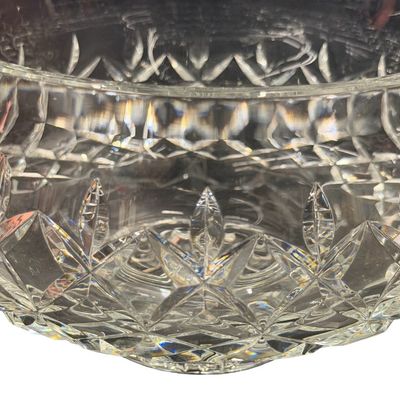 Vintage Waterford Clear Cut Crystal Footed Bowl