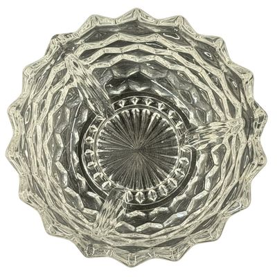 Vintage Fostoria American Clear Pressed Glass Ice Dish (No Insert)