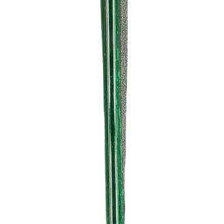Vintage Hand-Blown Art Glass Handcrafted Long-Stem Flower Figurine featuring a Vibrant Red Blown-Glass Bloom 16"