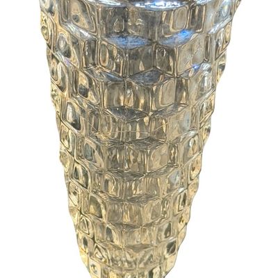 Vintage Fostoria American Footed Clear Pressed Glass Bud Vase