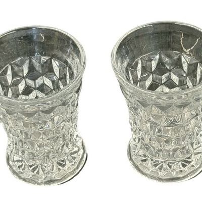Vintage Fostoria American Flared Tumbler Glass - Lot of 4