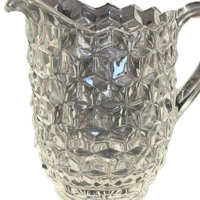 Vintage Fostoria American Clear Glass 39 oz Pitcher