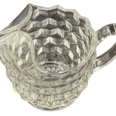 Fostoria Glass Pitcher With Ice Lip
