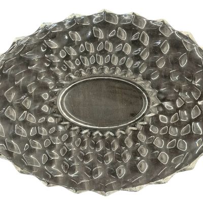 Large Fostoria Clear Glass Oval Torte Serving Platter