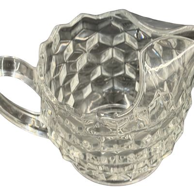 Fostoria Glass Pitcher With Ice Lip