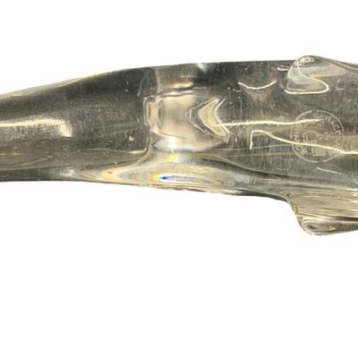 Vintage Baccarat French Crystal Diving Dolphin Figurine