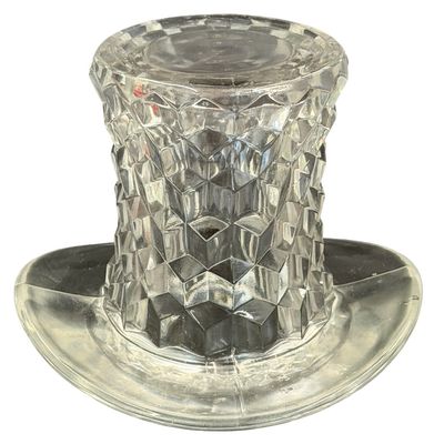 Fostoria American Clear Glass Top Hat - LARGE