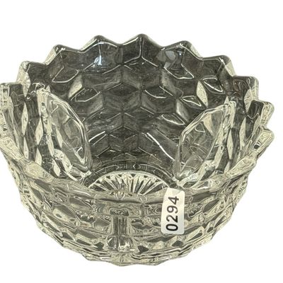Vintage Fostoria American Clear Pressed Glass Ice Dish (No Insert)