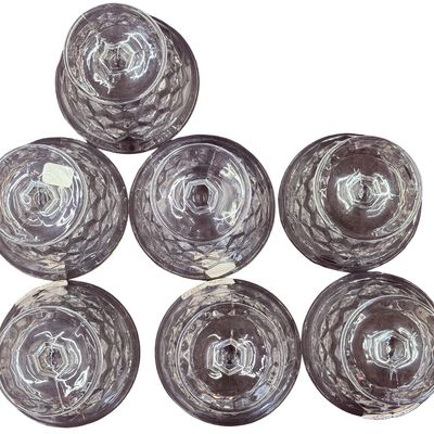 Vintage Fostoria American Clear Pattern Footed Dessert/Sundae Dishes - Lot of 7