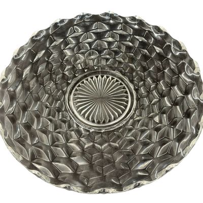 Vintage Fostoria American Round Clear Pressed Glass Serving Plate