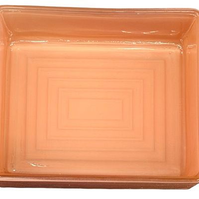 Vintage Fire King Dusty Rose Pink Trinket Box