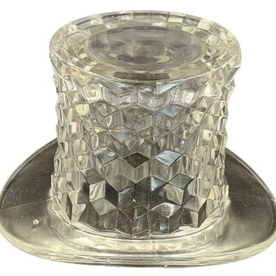 Fostoria American Clear Glass Top Hat - LARGE