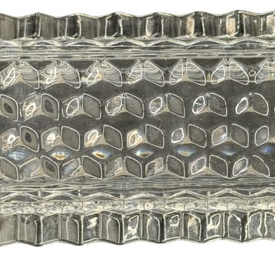 Vintage Fostoria American Clear Glass Oblong Covered Butter Dish