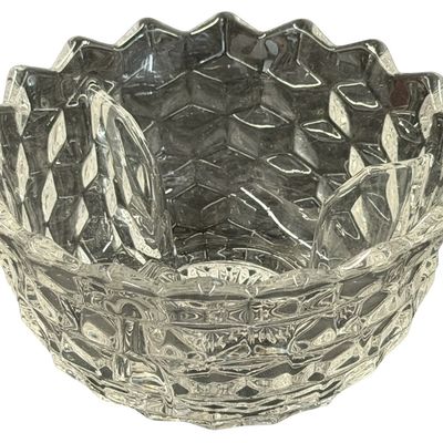 Vintage Fostoria American Clear Pressed Glass Ice Dish (No Insert)