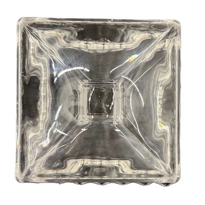 Vintage Fostoria American Clear Pressed Glass Square Footed Wedding Bowl - NO COVER