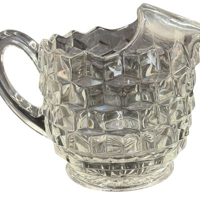 Fostoria Glass Pitcher With Ice Lip