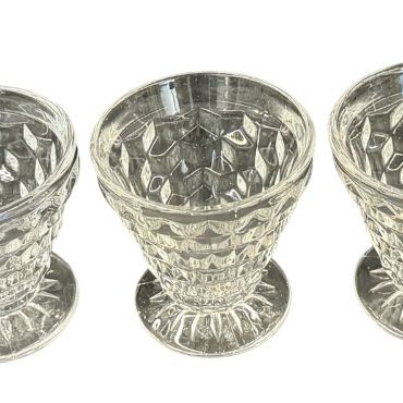Vintage Fostoria American Footed Cocktail, Sorbet or Oyster Glass - Lot of 5