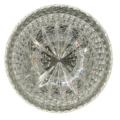 Vintage Baccarat Clear Crystal All-Over Diamond Pattern Vase