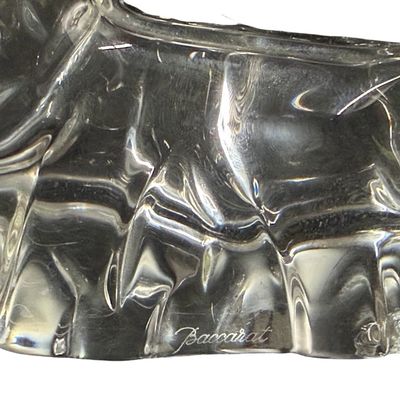 Vintage Baccarat Crystal Yorkshire Terrier Figurine