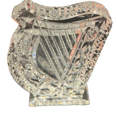 Vintage Waterford Crystal Cut-Irish Harp Paperweight