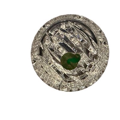 Waterford Crystal U.S. Capitol Dome Paperweight or Desk Award Mounted on a Stepped Wooden Walnut
