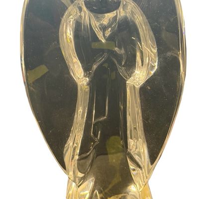 Baccarat Clear Crystal Angel with Folding Hands Figurine