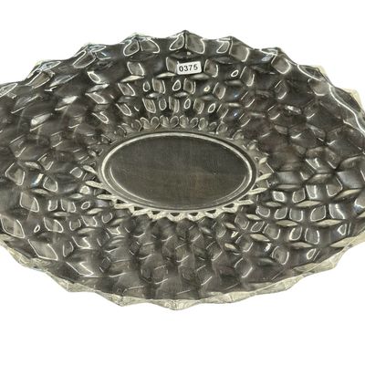 Large Fostoria Clear Glass Oval Torte Serving Platter