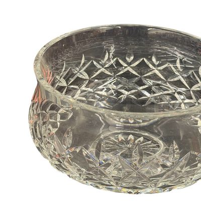 Vintage Waterford Clear Cut Crystal Footed Bowl