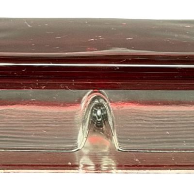 Vintage Anchor Hocking Royal Ruby Red Glass Box Divided Box