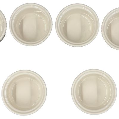 Vintage Syscoware Ceramic Individual Tart or Quiche Baking Dishes -Lot of 6