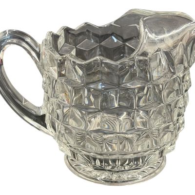 Fostoria Glass Pitcher With Ice Lip