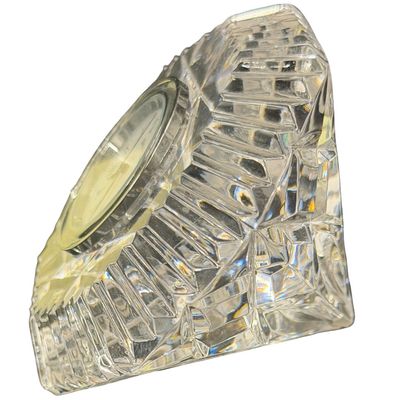 Vintage a Waterford Lismore Diamond Crystal Desk Clock