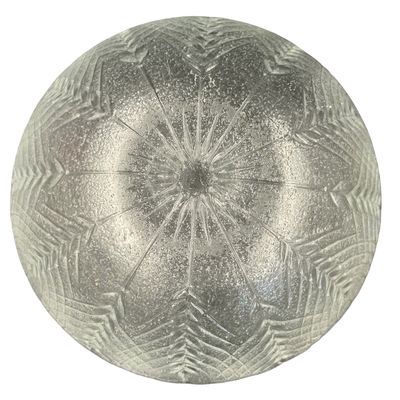 Vintage Clear Pressed Glass Country Wheat Stalk Embossed Textured Bowl by Cristal D'Arques Durand