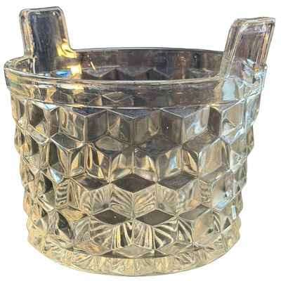 Vintage Fostoria SMALL Ice Bucket With Handle