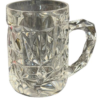 Vintage Tiffany & Co. Rock Cut Crystal Beer Mug
