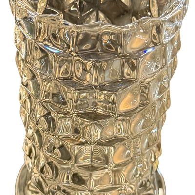 Vintage Fostoria American Clear Pressed Glass Celery Clear Vase