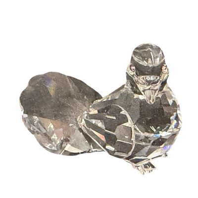 Vintage Swarovski Crystal Dove Paperweight