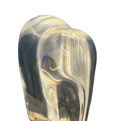 Baccarat French Clear Crystal Paperweight Elephant Figurine