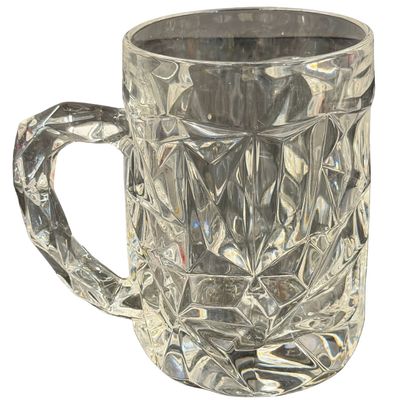 Vintage Tiffany & Co. Rock Cut Crystal Beer Mug