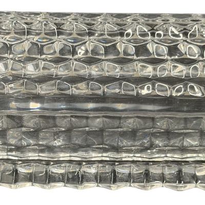 Vintage Fostoria American Clear Glass Oblong Covered Butter Dish
