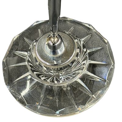 Vintage Waterford Crystal Cut Desk Paperweight Desk Pen Holder Set