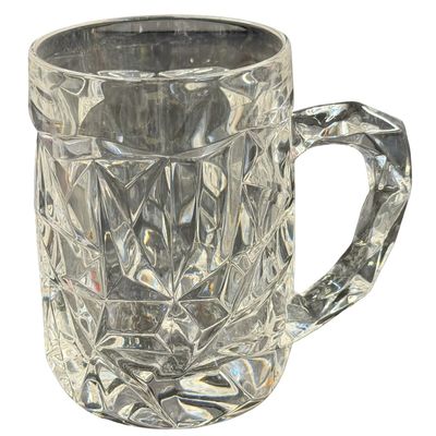 Vintage Tiffany & Co. Rock Cut Crystal Beer Mug