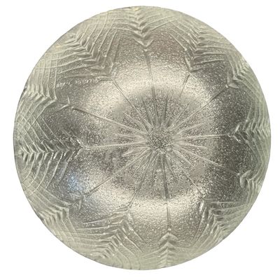 Vintage Clear Pressed Glass Country Wheat Stalk Embossed Textured Bowl by Cristal D'Arques Durand
