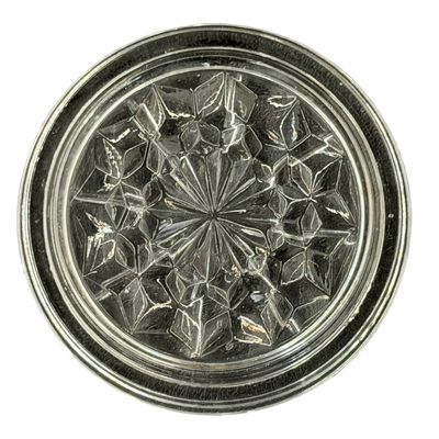 Vintage Fostoria American Clear Glass 12-Ray Round Coaster - Lot of 8