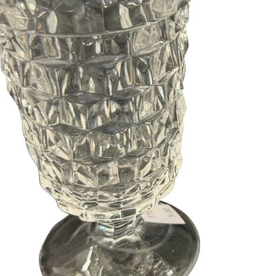 Vintage Fostoria American Clear Pattern Juice Footed Tumbler Glass - Set of 3
