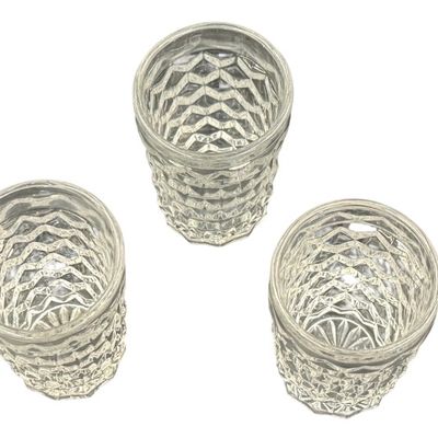 Vintage Fostoria American Clear Flat Juice Glass Tumblers - Lot of 5