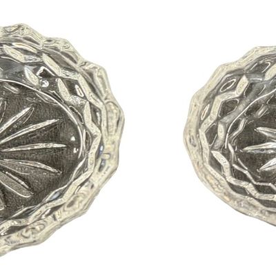 Vintage Fostoria American Individual Serving Trays - Set of 2
