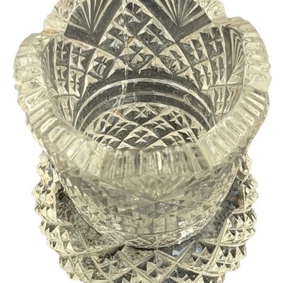 Antique Higgins & Seiter Crystal Toothpick Holder