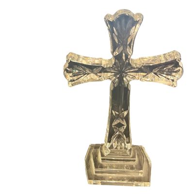 Vintage Waterford 8" Standing Crystal Cross